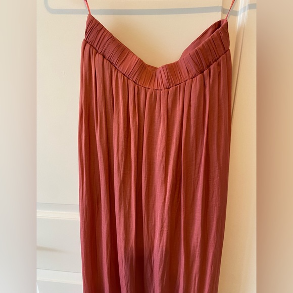 ZARA - Size XS - High waisted pink maxi skirt with bow - Picture 7 of 9